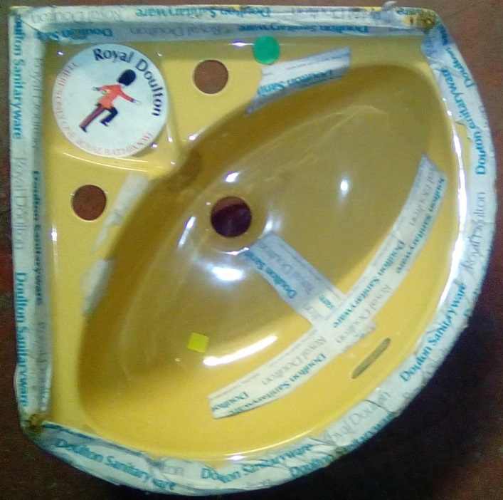 Harvest Gold Colour Bathroom Parts. Royal Doulton Basins Toilets